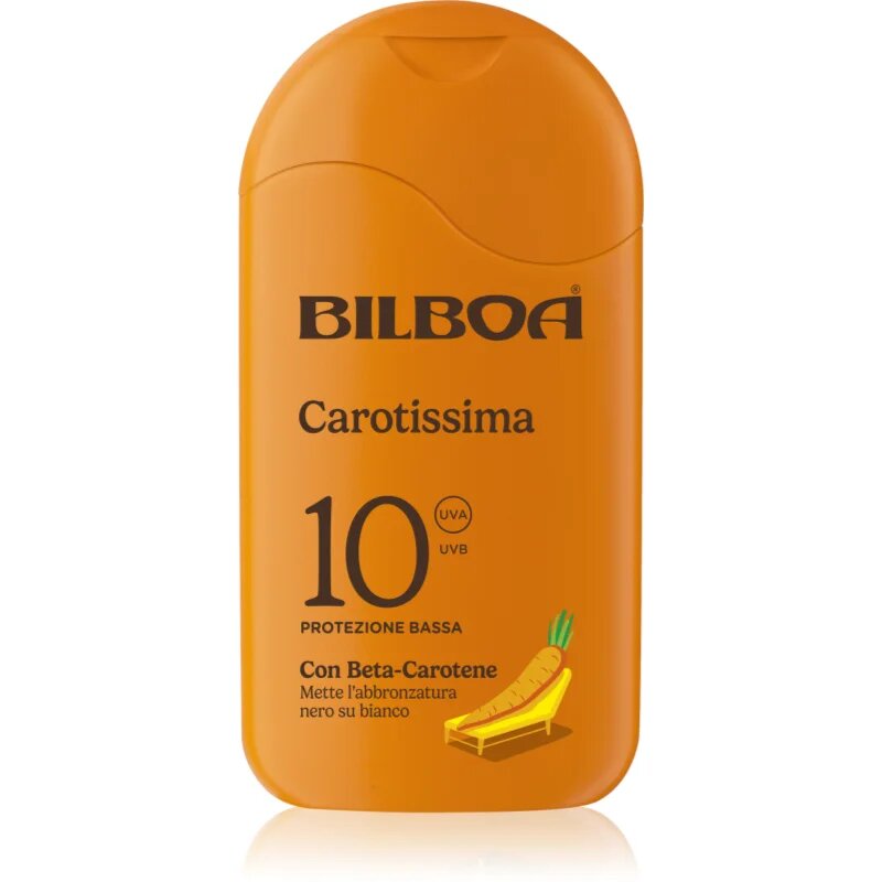 Bilboa Carotissima Crema losjon za sončenje z betakarotenom SPF 10 200 ml