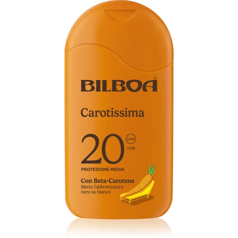 Bilboa Carotissima Crema losjon za sončenje z betakarotenom SPF 20 200 ml