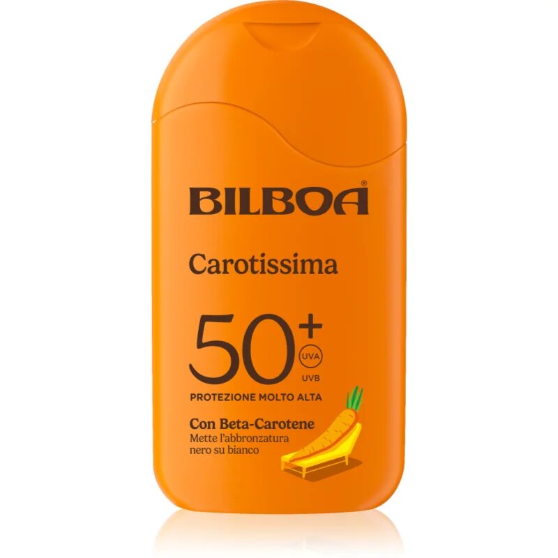 Bilboa Carotissima Crema losjon za sončenje z betakarotenom SPF 50+ 200 ml