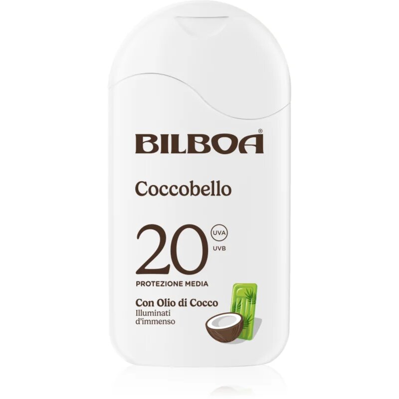 Bilboa Coccobello Latte losjon za sončenje s kokosovim oljem SPF 20 200 ml