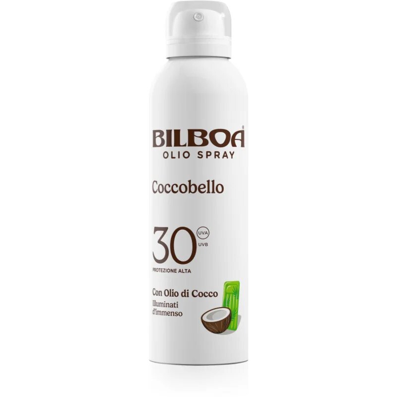 Bilboa Coccobello pršilo za sončenje s kokosovim oljem SPF 30 150 ml