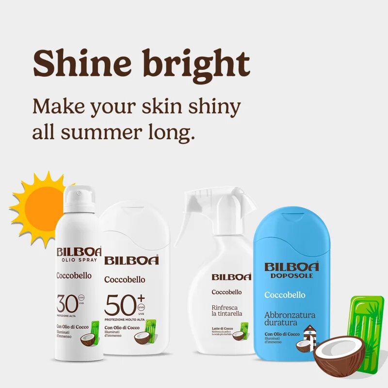 Bilboa Coccobello pršilo za sončenje s kokosovim oljem SPF 30 150 ml