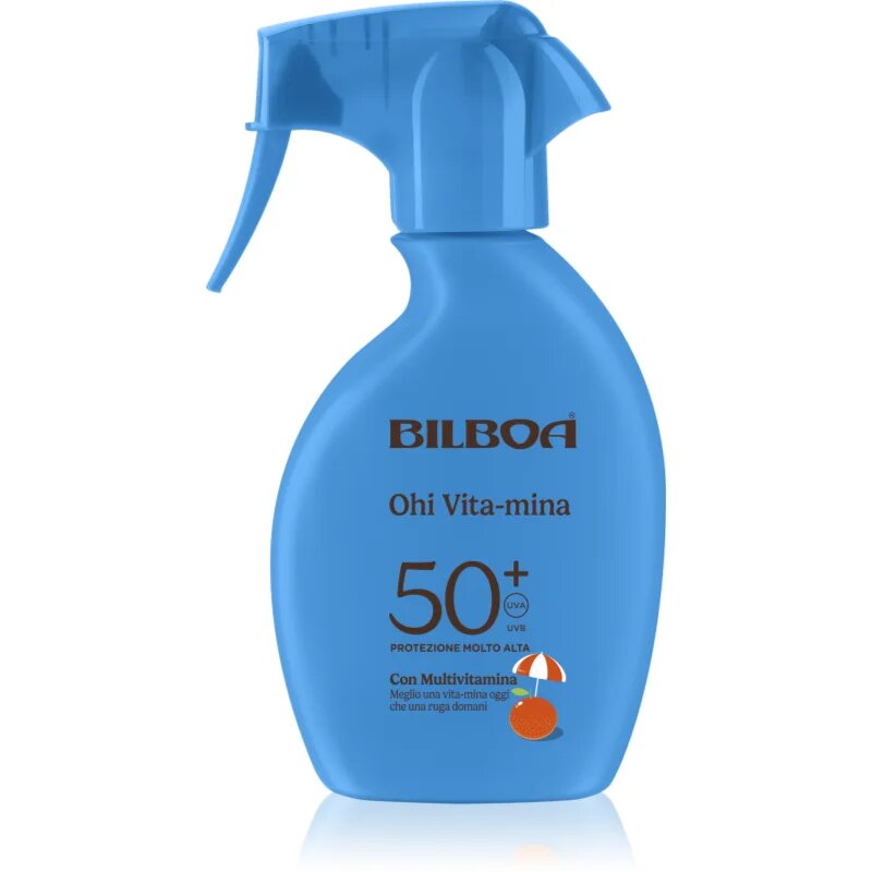 Bilboa Ohi Vitamina Trigger pršilo za sončenje z vitamini SPF 50+ 250 ml