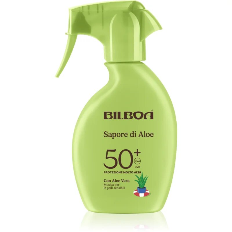 Bilboa Sapore di Aloe Trigger pršilo za sončenje z aloe vero SPF 50+ 250 ml