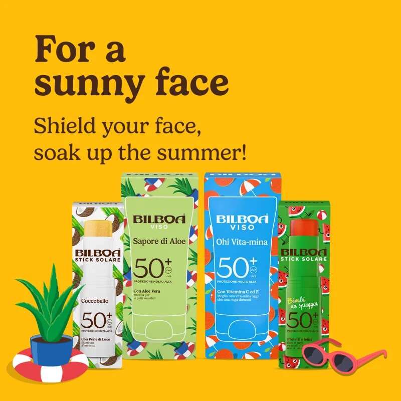 Bilboa Sapore di Aloe Viso krema za sončenje z aloe vero SPF 50+ 40 ml
