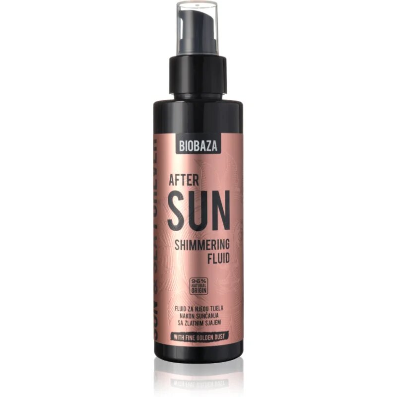 BIOBAZA After Sun fluid po sončenju z bleščicami 150 ml