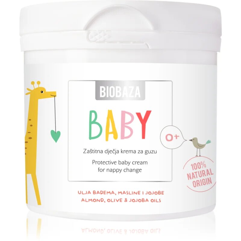 BIOBAZA Baby otroška zaščitna krema proti vnetju ritke 550 ml