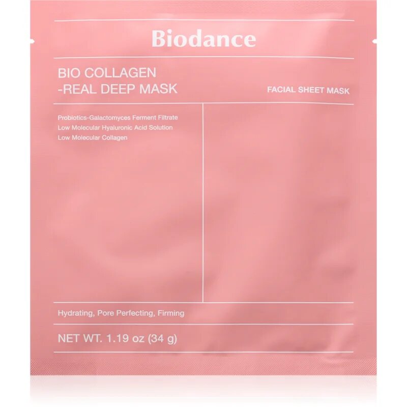 Biodance Bio-Collagen Real Deep Mask intenzivna hidrogelna maska za hidracijo kože in zmanjšanje por 34 g