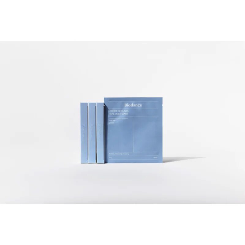 Biodance Hydro Cera-nol Real Deep Mask vlažilna maska za obraz s pomirjajočim učinkom 34 g
