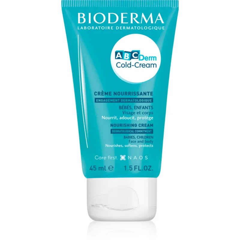 Bioderma ABC Derm Cold-Cream hranilna krema za obraz in telo za otroke od rojstva 45 ml