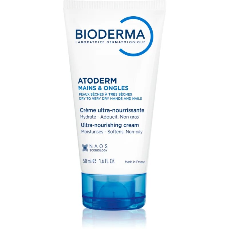 Bioderma Atoderm Cream Hand & Nails krema za roke za zelo občutljivo suho in atopično kožo 50 ml