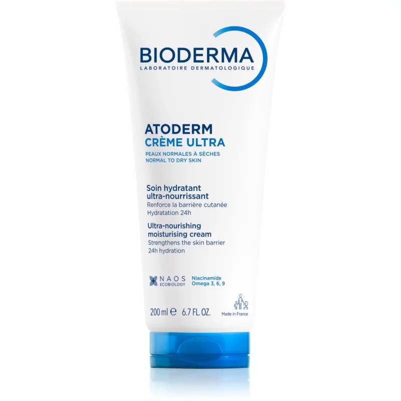 Bioderma Atoderm Créme Ultra hranilna krema za telo za normalno do suho občutljivo kožo brez dodanih dišav 200 ml