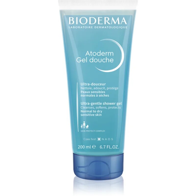 Bioderma Atoderm Gel nežni gel za prhanje za suho in občutljivo kožo 200 ml