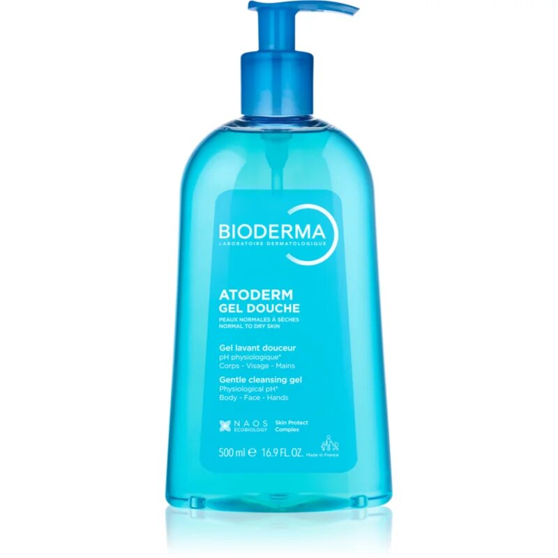 Bioderma Atoderm Gel nežni gel za prhanje za suho in občutljivo kožo 500 ml