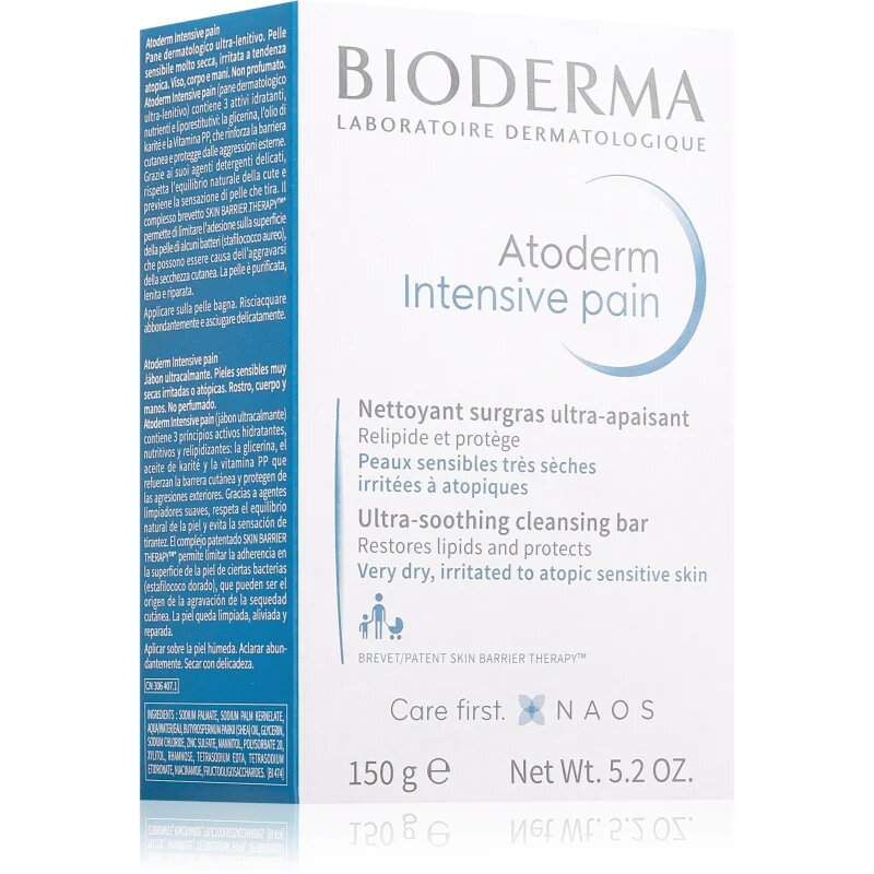 Bioderma Atoderm Intensive čistilno milo za suho do zelo suho kožo 150 g