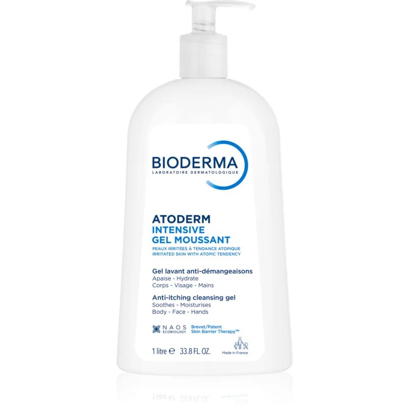 Bioderma Atoderm Intensive Gel Moussant hranilni penasti gel za zelo občutljivo suho in atopično kožo 1000 ml