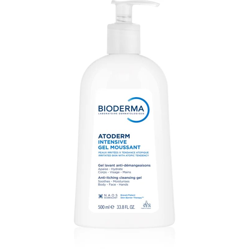 Bioderma Atoderm Intensive Gel Moussant hranilni penasti gel za zelo občutljivo suho in atopično kožo 500 ml