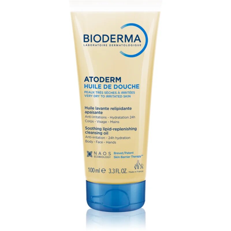 Bioderma Atoderm Shower Oil visoko hranilno pomirjajoče olje za prhanje za suho in razdraženo kožo 100 ml