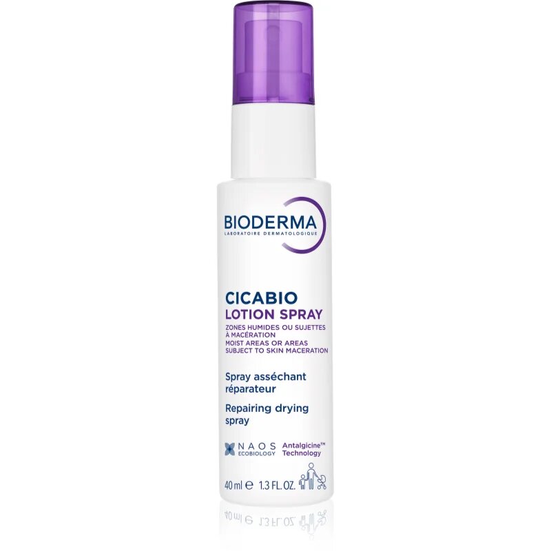Bioderma Cicabio Lotion Spray izsuševalno in pomirjajoče pršilo za razdraženo kožo 40 ml