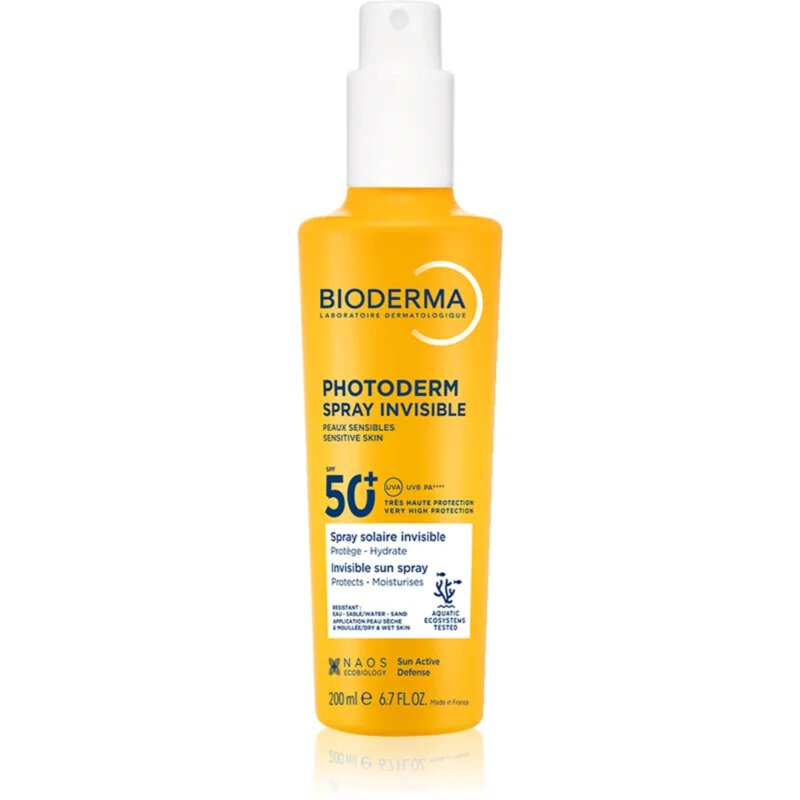 Bioderma Photoderm Invisible Spray SPF50+ pršilo za sončenje SPF 50+ 200 ml