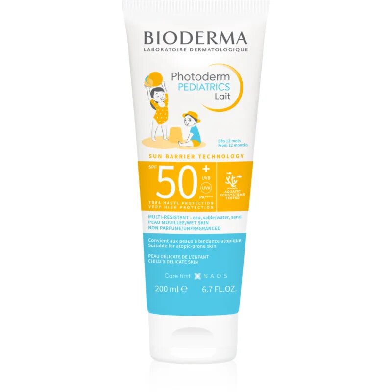 Bioderma Photoderm Pediatrics losjon za sončenje za otroke 200 ml