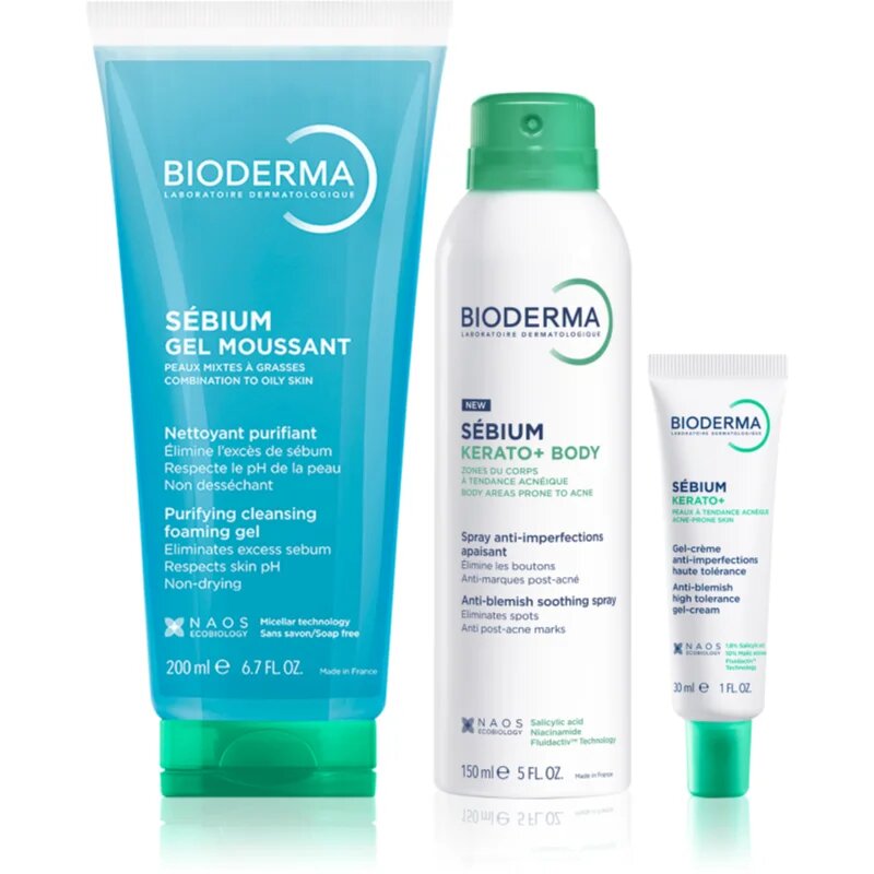 Bioderma Sébium Acne Care Set set za mastno k aknam nagnjeno kožo