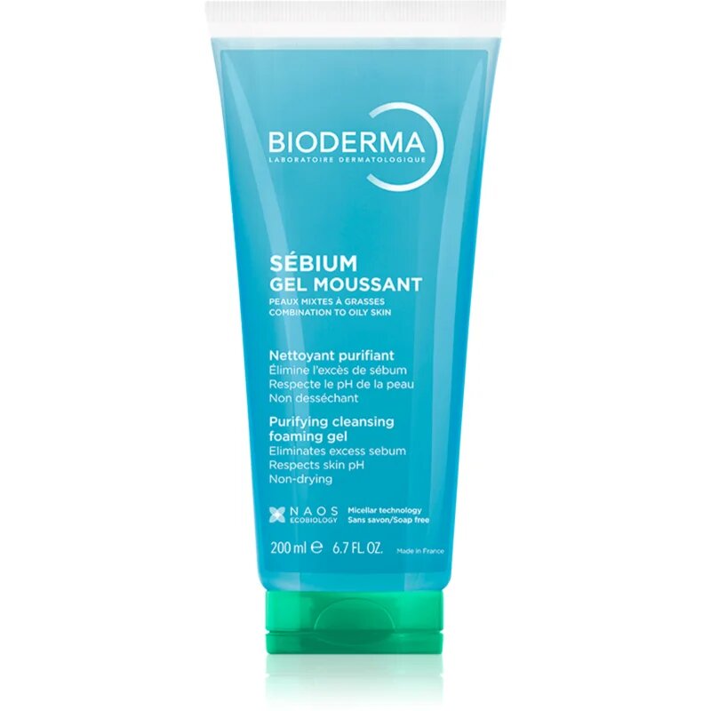 Bioderma Sébium Gel Moussant čistilni gel za mastno in mešano kožo 200 ml