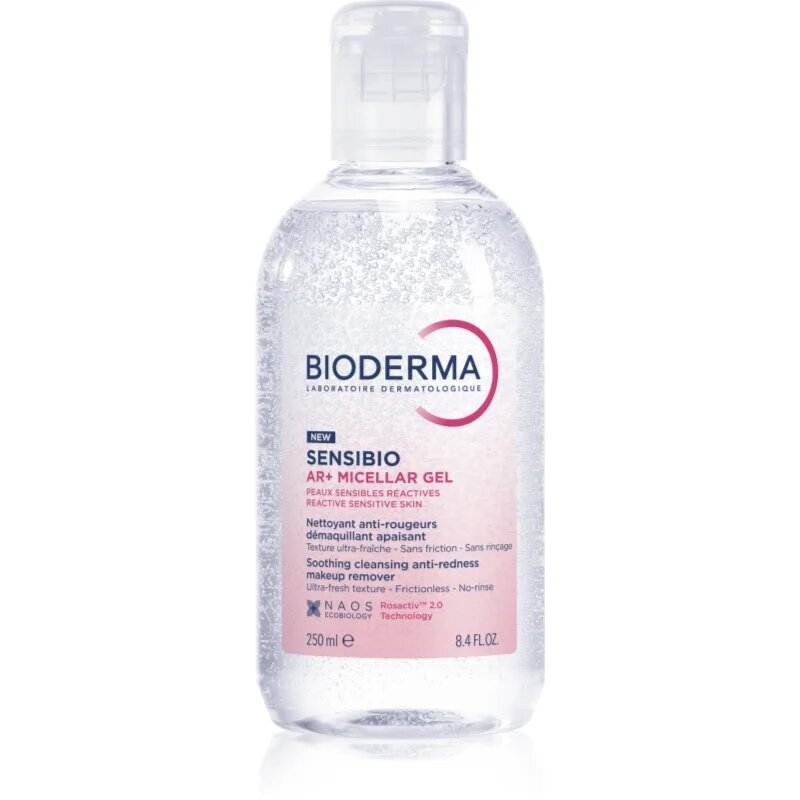 Bioderma Sensibio AR+ micelarni čistilni gel za občutljivo kožo nagnjeno k rdečici 250 ml