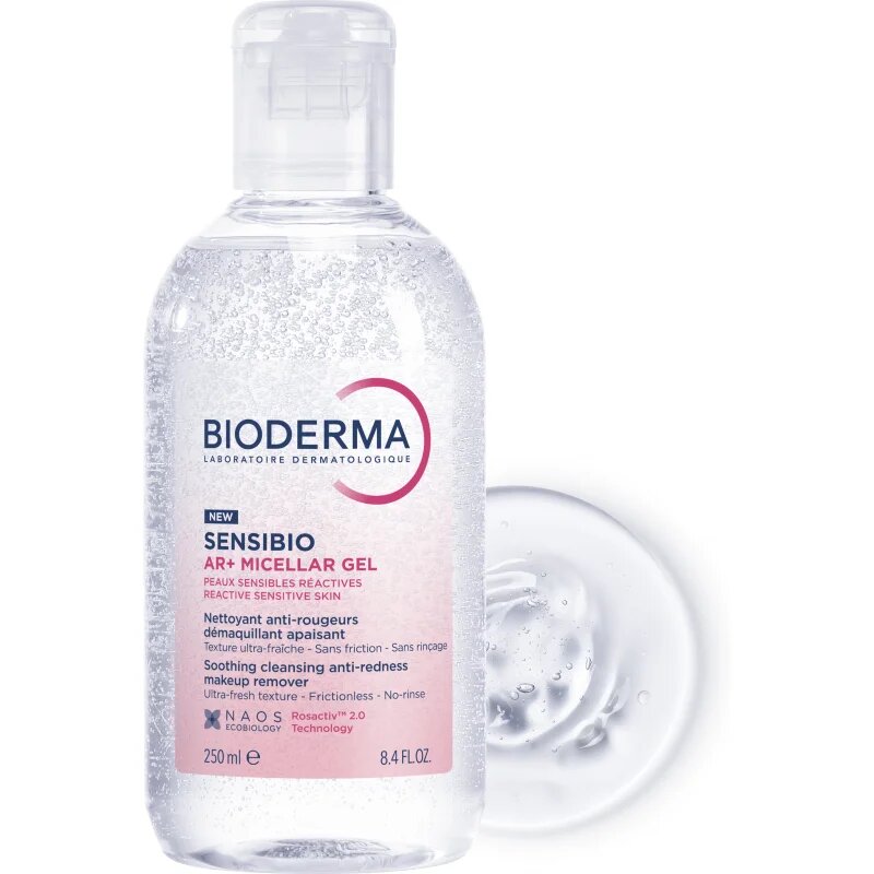 Bioderma Sensibio AR+ micelarni čistilni gel za občutljivo kožo nagnjeno k rdečici 250 ml
