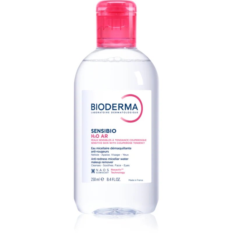 Bioderma Sensibio H2O AR micelarna voda za občutljivo kožo nagnjeno k rdečici 250 ml