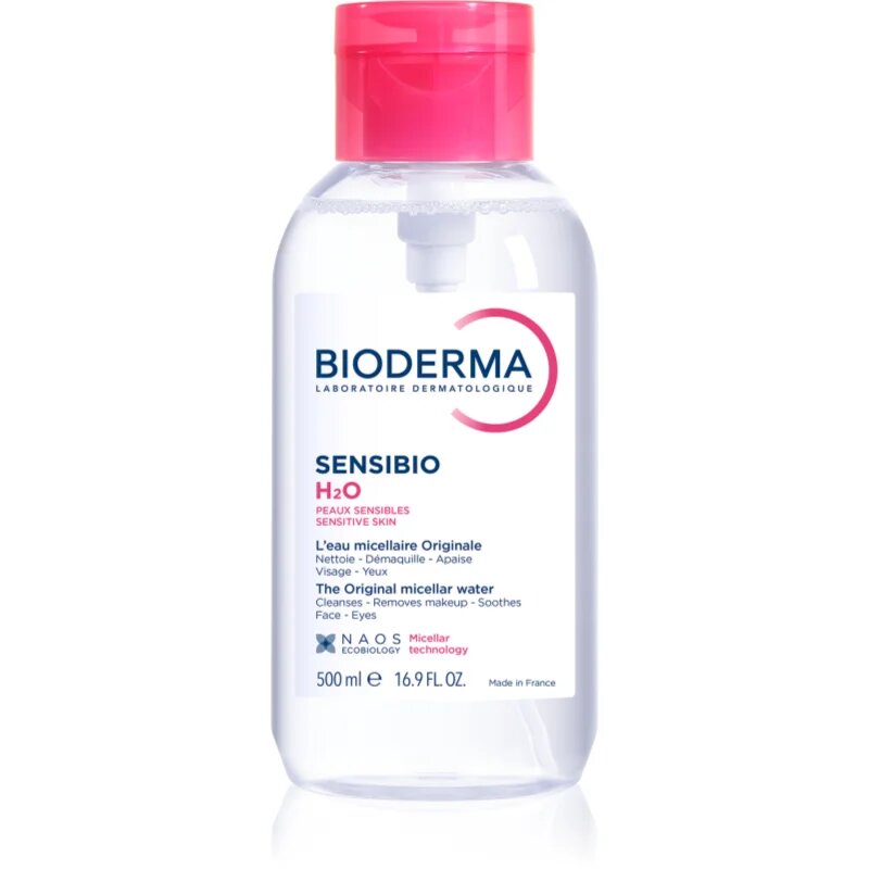 Bioderma Sensibio H2O micelarna voda za občutljivo kožo z dozirno pumpico 500 ml