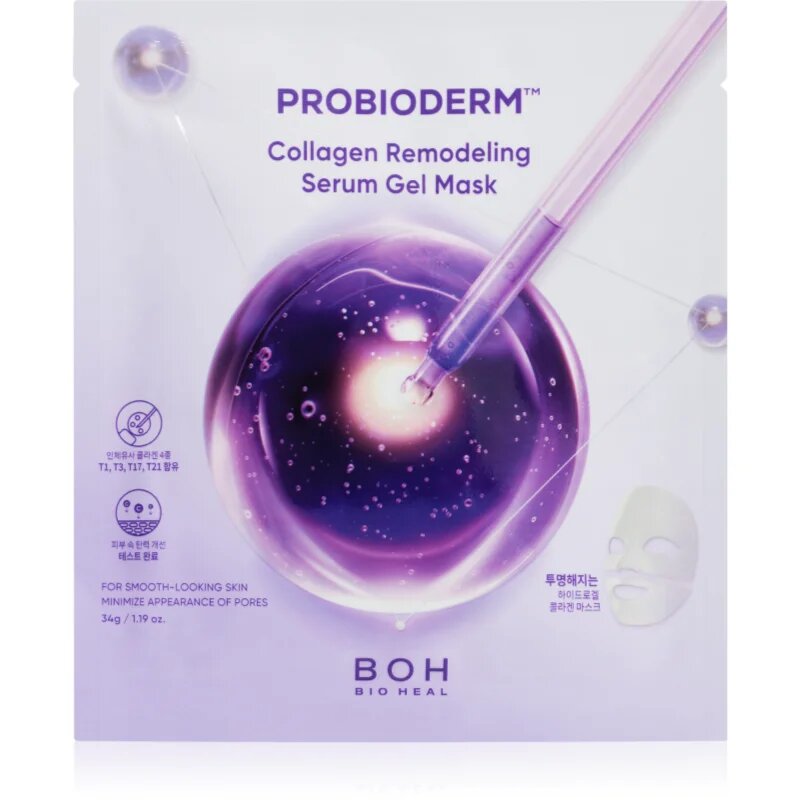 BIOHEAL BOH Probioderm Collagen Remodeling Serum Gel Mask hidrogelna maska za učvrstitev obraza 1 kos