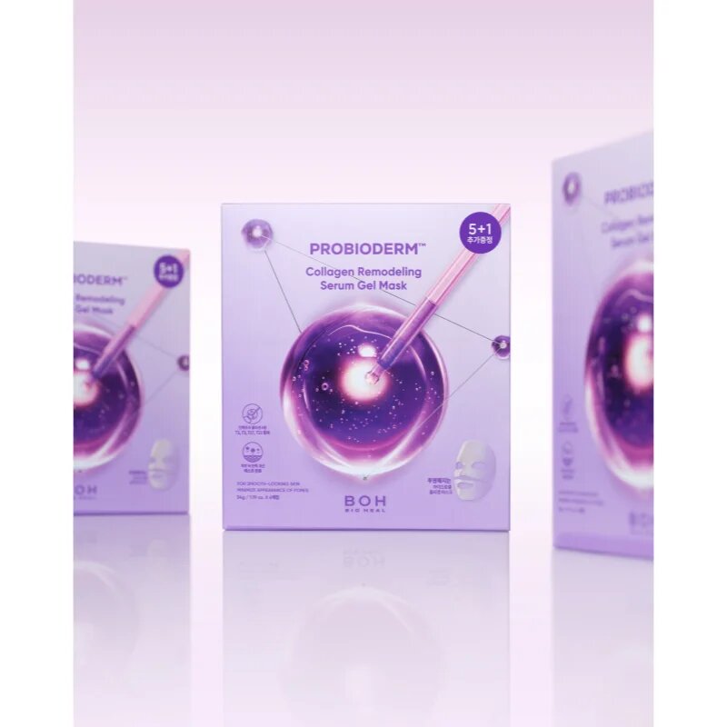 BIOHEAL BOH Probioderm Collagen Remodeling Serum Gel Mask hidrogelna maska za učvrstitev obraza 1 kos