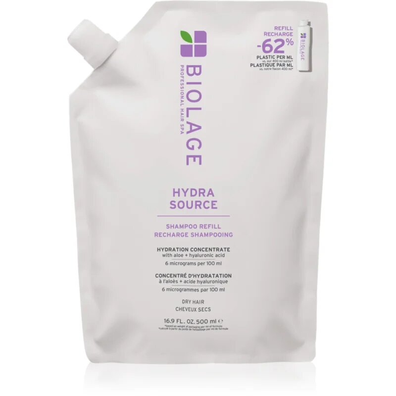 Biolage Essentials HydraSource Refill šampon za suhe lase Refill 500 ml