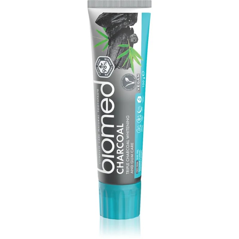 Biomed Charcoal zobna pasta za beljenje zob z aktivnim ogljem 100 g