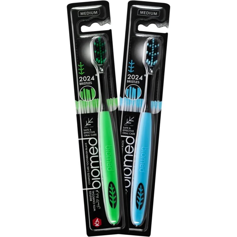 Biomed Complex Toothbrush zobna ščetka z aktivnim ogljem Medium 1 kos