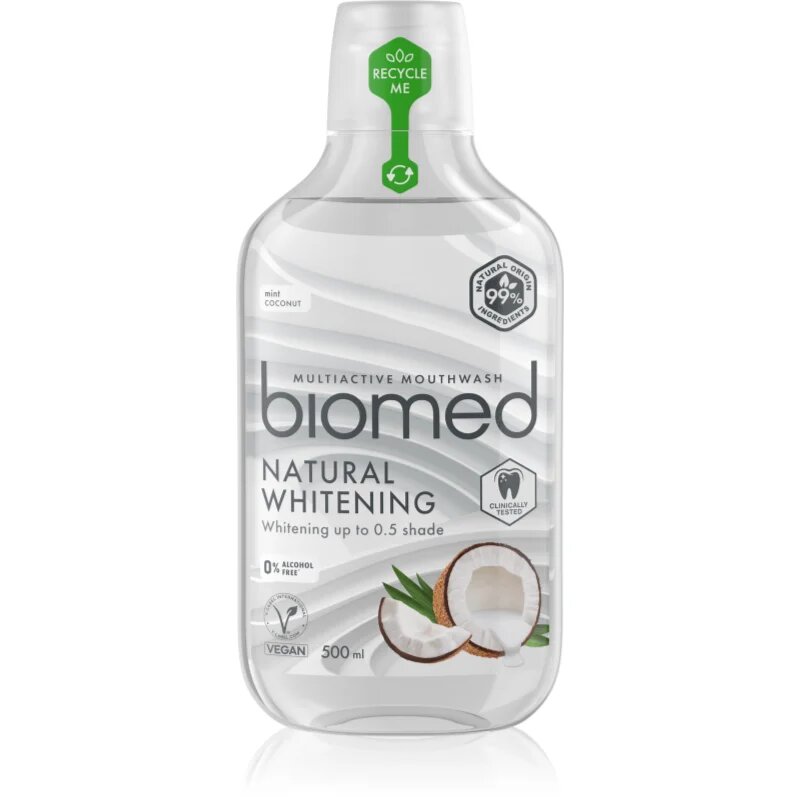 Biomed Natural Whitening ustna voda 500 ml