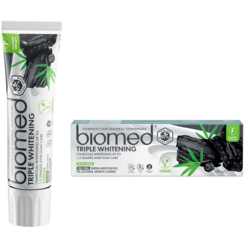 Biomed Triple Whitening naravna zobna pasta 100 g