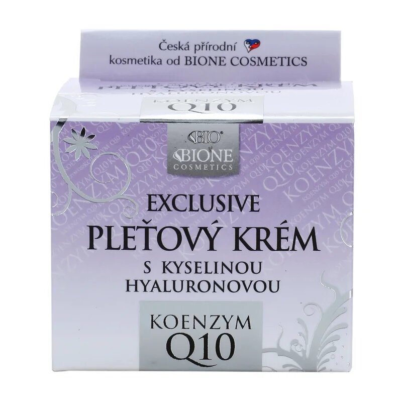 Bione Cosmetics Exclusive Q10 krema za obraz s hialuronsko kislino 51 ml