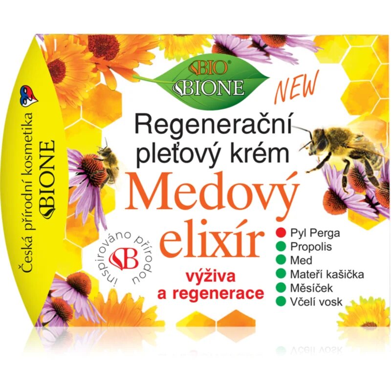Bione Cosmetics Honey Elixir regeneracijska krema za obraz 51 ml