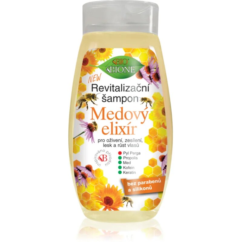 Bione Cosmetics Honey Elixir revitalizacijski šampon za lase 260 ml