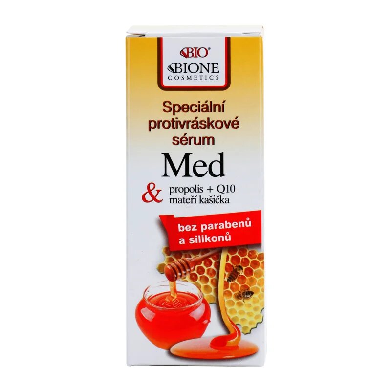 Bione Cosmetics Honey + Q10 posebni serum proti gubam 40 ml