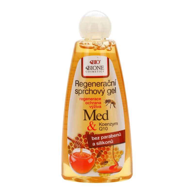 Bione Cosmetics Honey + Q10 regeneracijski gel za prhanje 260 ml