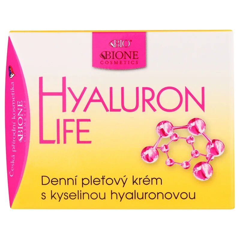 Bione Cosmetics Hyaluron Life dnevna krema za obraz s hialuronsko kislino 51 ml