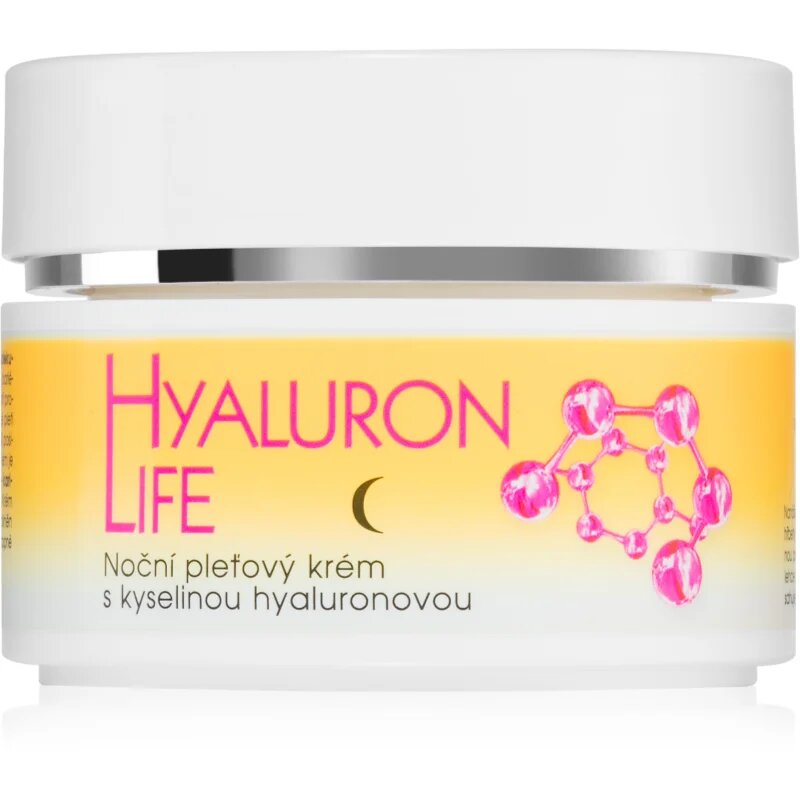 Bione Cosmetics Hyaluron Life nočna krema za obraz s hialuronsko kislino 51 ml