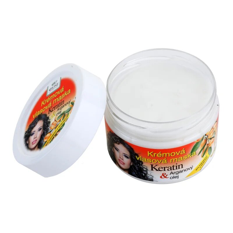 Bione Cosmetics Keratin + Argan regeneracijska maska za lase 260 ml
