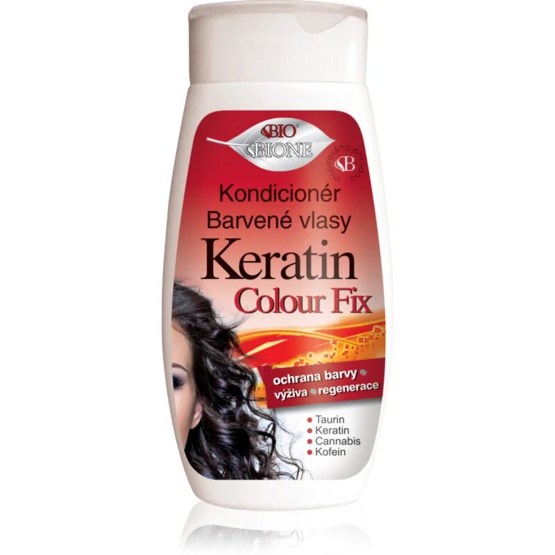 Bione Cosmetics Keratin Colour Fix balzam za zaščito barve 260 ml