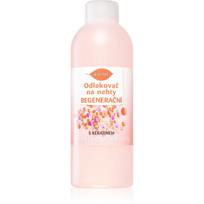 Bione Cosmetics Nail Polish Remover odstranjevalec laka za nohte s keratinom 200 ml