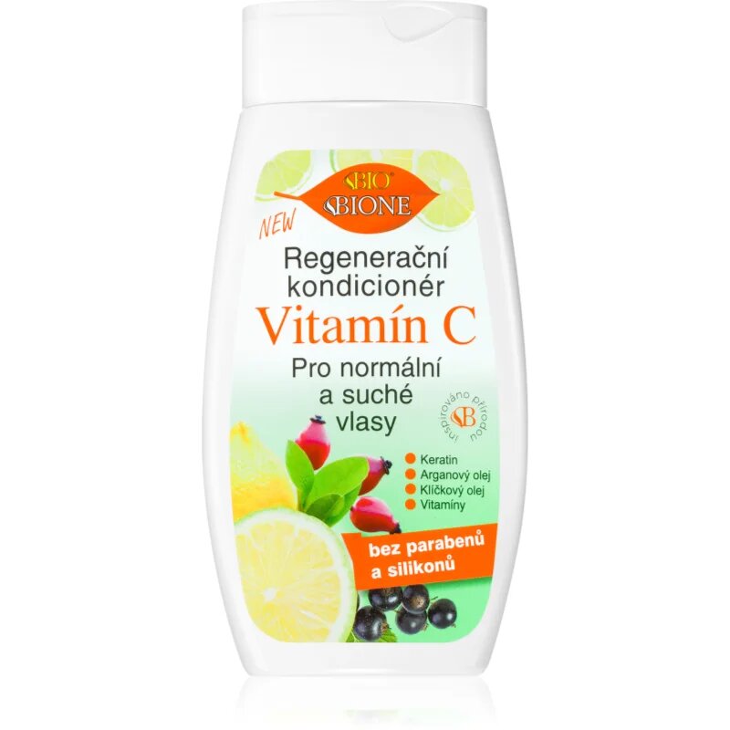 Bione Cosmetics Vitamin C regeneracijski balzam za normalne do suhe lase 260 ml