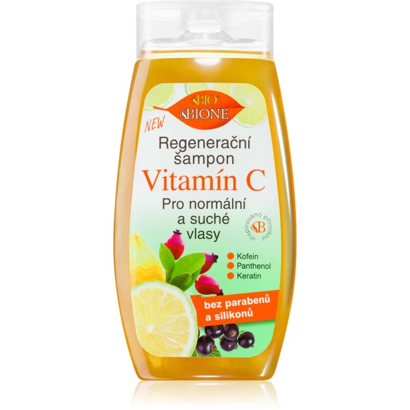 Bione Cosmetics Vitamin C regeneracijski šampon za normalne do suhe lase 260 ml